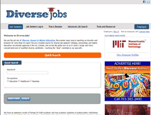 Tablet Screenshot of jobs.diversejobs.net