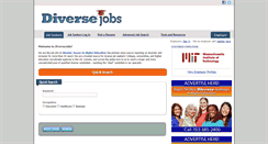 Desktop Screenshot of diversejobs.net